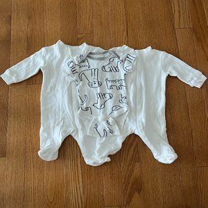 3 piece set newborn onesies